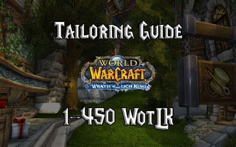 wotlk tailoring guide|tailoring guide wotlk warmane.